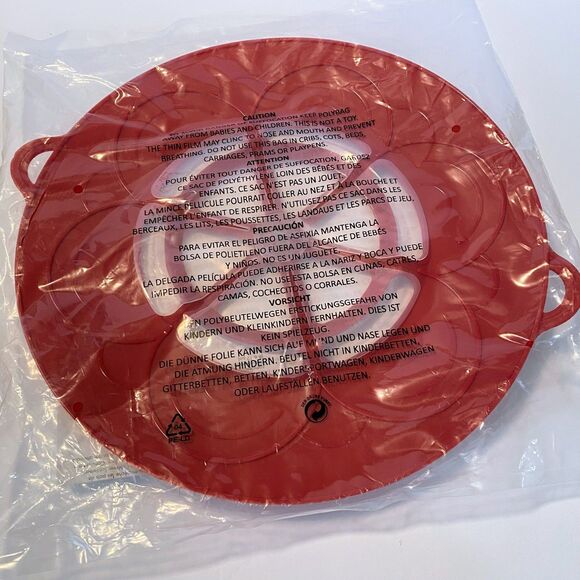 Pampered Chef Other - NEW PAMPERED CHEF Large size 12-3/4" BOIL OVER NO MORE Silicone RED #2423